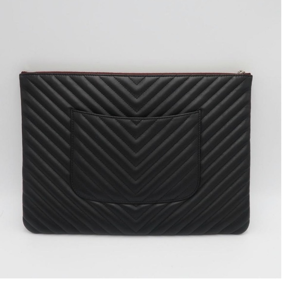Chanel Chevron Clutch (“O case”) - Picture 3 of 5